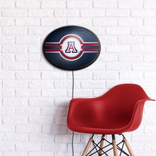 Load image into Gallery viewer, Arizona Wildcats: Oval Slimline Lighted Wall Sign - The Fan-Brand