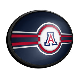 Arizona Wildcats: Oval Slimline Lighted Wall Sign - The Fan-Brand