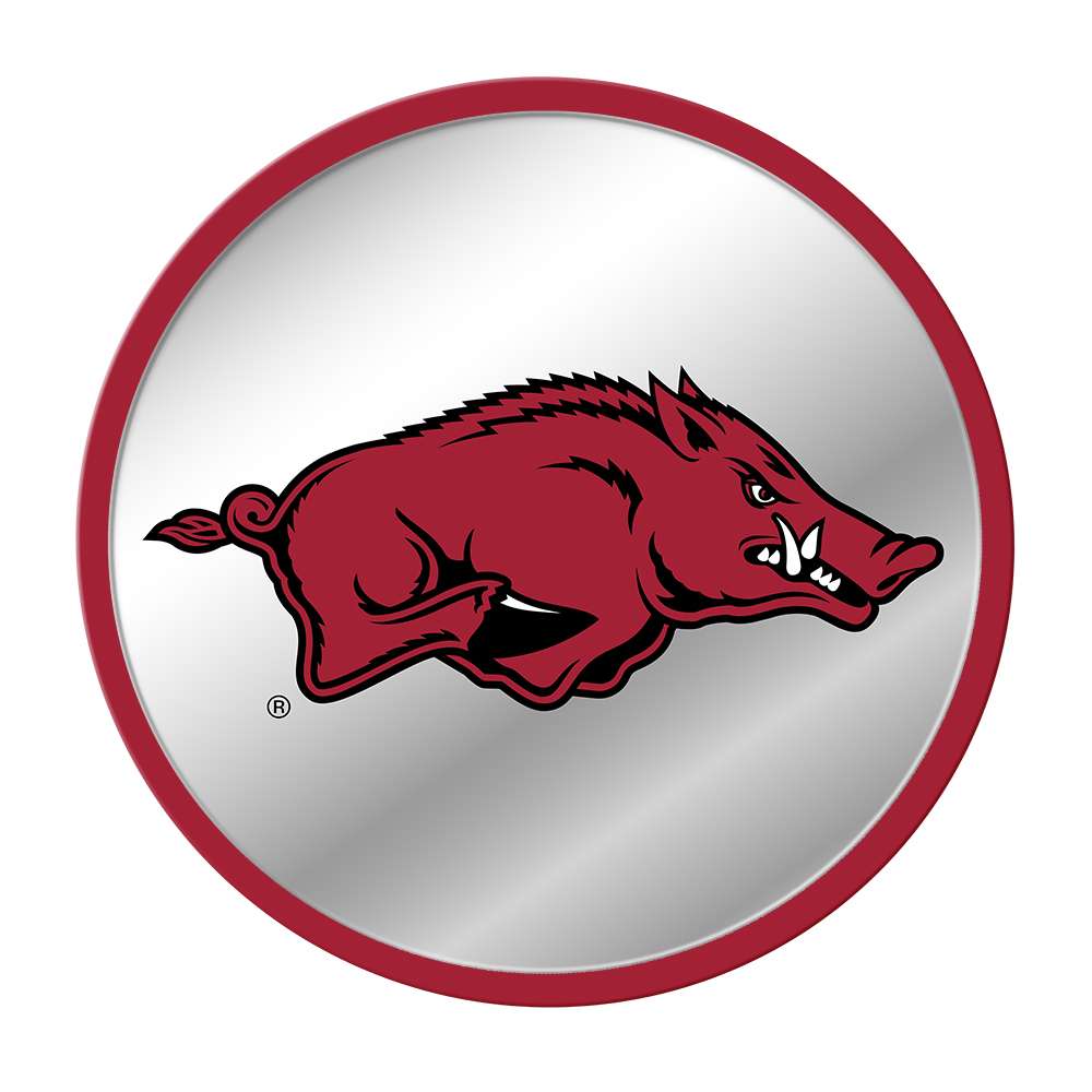 Arkansas Razorbacks: Mascot - Modern Disc Mirrored Wall Sign - The Fan-Brand