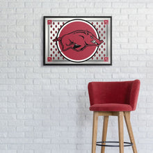 Load image into Gallery viewer, Arkansas Razorbacks: Mascot, Team Spirit Framed Mirrored Wall Sign - The Fan-Brand