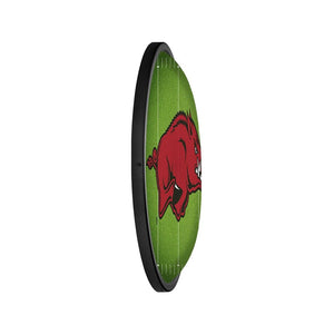 Arkansas Razorbacks: On the 50 - Oval Slimline Lighted Wall Sign - The Fan-Brand