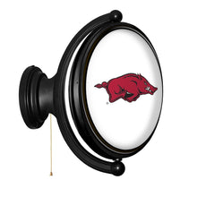 Load image into Gallery viewer, Arkansas Razorbacks: Original Oval Rotating Lighted Wall Sign - The Fan-Brand