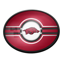 Load image into Gallery viewer, Arkansas Razorbacks: Oval Slimline Lighted Wall Sign - The Fan-Brand