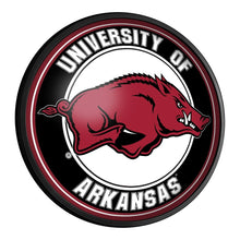 Load image into Gallery viewer, Arkansas Razorbacks: Round Slimline Lighted Wall Sign - The Fan-Brand