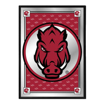 Load image into Gallery viewer, Arkansas Razorbacks: Tusk Stare, Team Spirit - Framed Mirrored Wall Sign Default Title