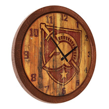 Load image into Gallery viewer, Army Black Knights: Athena&#39;s Helmet - Branded &quot;Faux&quot; Barrel Top Wall Clock Default Title