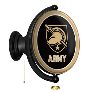 Army Black Knights: Athena's Helmet - Original Oval Rotating Lighted Wall Sign - The Fan-Brand