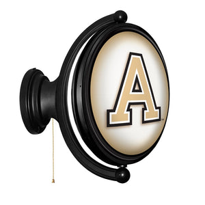 Army Black Knights: Original Oval Rotating Lighted Wall Sign - The Fan-Brand