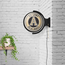 Load image into Gallery viewer, Army Black Knights: Original Round Rotating Lighted Wall Sign - The Fan-Brand