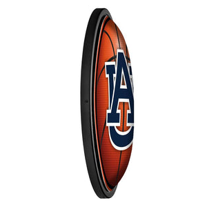 Auburn Tigers: Basketball - Round Slimline Lighted Wall Sign - The Fan-Brand