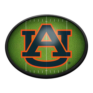 Auburn Tigers: On the 50 - Oval Slimline Lighted Wall Sign Default Title