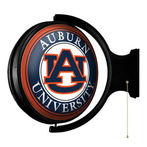 Auburn Tigers: Original Round Rotating Lighted Wall Sign - The Fan-Brand