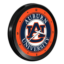 Load image into Gallery viewer, Auburn Tigers: Ribbed Frame Wall Clock Default Title