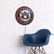 Load image into Gallery viewer, Auburn Tigers: Round Slimline Lighted Wall Sign - The Fan-Brand