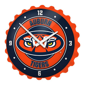 Auburn Tigers: Tiger Eyes -Bottle Cap Wall Clock - The Fan-Brand