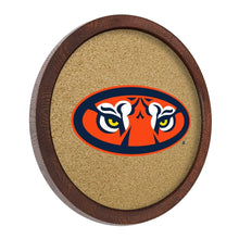 Load image into Gallery viewer, Auburn Tigers: Tiger Eyes - &quot;Faux&quot; Barrel Framed Cork Board - The Fan-Brand