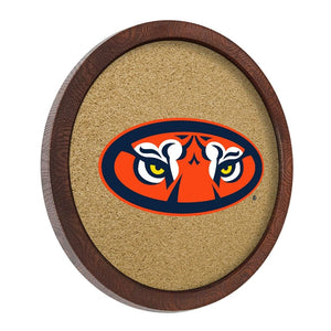 Auburn Tigers: Tiger Eyes - "Faux" Barrel Framed Cork Board - The Fan-Brand