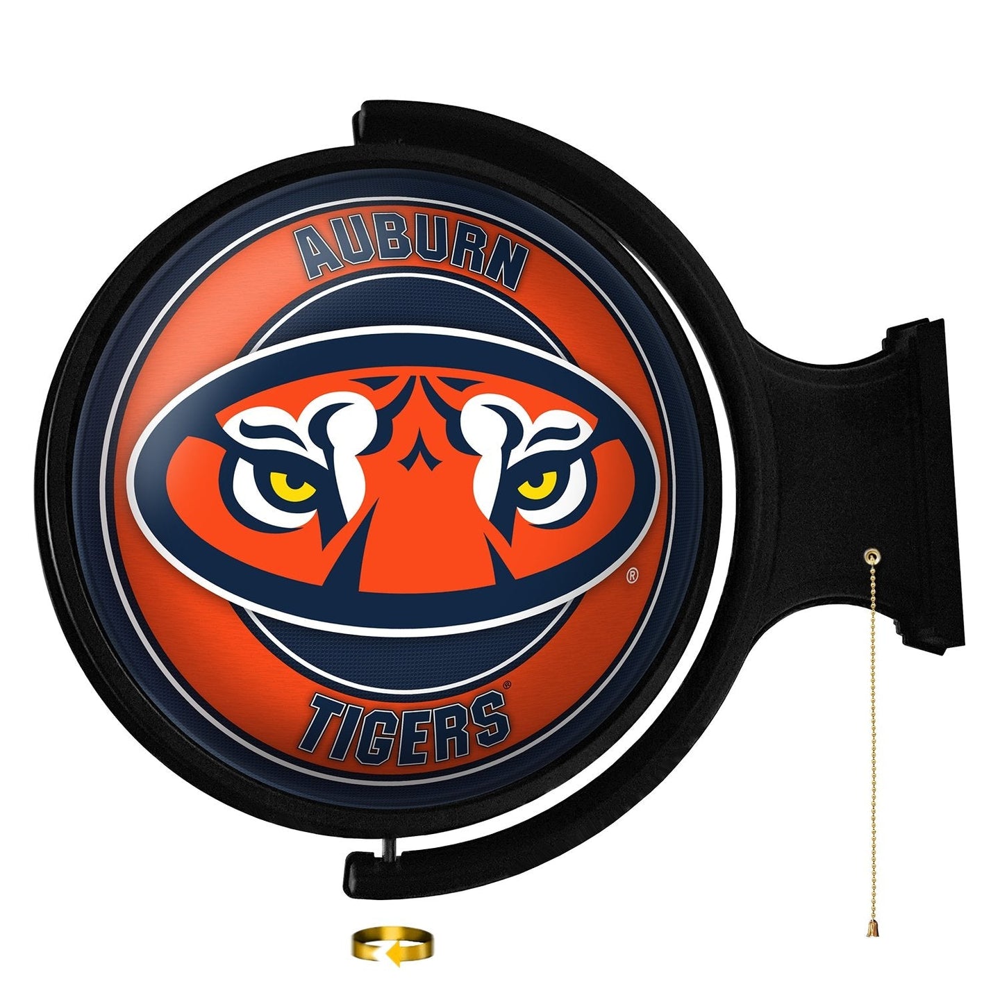 Auburn Tigers: Tiger Eyes - Original Round Rotating Lighted Wall Sign - The Fan-Brand