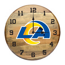 Load image into Gallery viewer, Los Angeles Rams Oak Barrel Clock