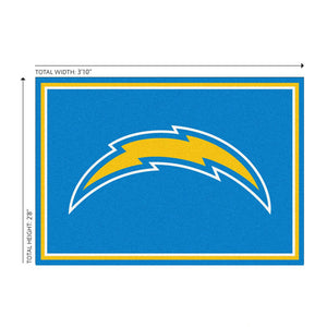 Los Angeles Chargers 3x4 Area Rug