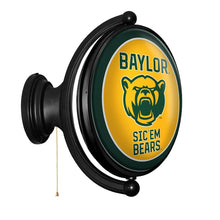 Load image into Gallery viewer, Baylor Bears: Bear Logo - Original Oval Rotating Lighted Wall Sign - The Fan-Brand