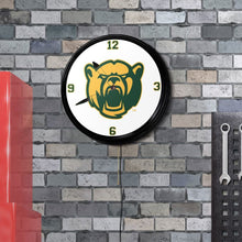 Load image into Gallery viewer, Baylor Bears: Bear Logo - Retro Lighted Wall Clock - The Fan-Brand