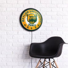 Load image into Gallery viewer, Baylor Bears: Bear Logo - Round Slimline Lighted Wall Sign - The Fan-Brand