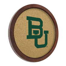 Load image into Gallery viewer, Baylor Bears: &quot;Faux&quot; Barrel Framed Cork Board Color Logo