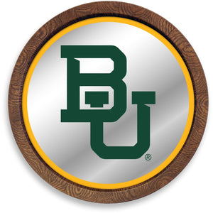 Baylor Bears: "Faux" Barrel Top Mirrored Wall Sign - The Fan-Brand