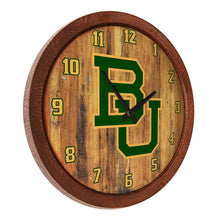 Load image into Gallery viewer, Baylor Bears: &quot;Faux&quot; Barrel Top Wall Clock - The Fan-Brand