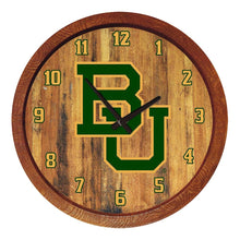 Load image into Gallery viewer, Baylor Bears: &quot;Faux&quot; Barrel Top Wall Clock - The Fan-Brand