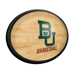 Baylor Bears: Hardwood - Oval Slimline Lighted Wall Sign - The Fan-Brand