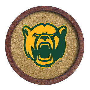 Baylor Bears: Mascot - "Faux" Barrel Framed Cork Board - The Fan-Brand