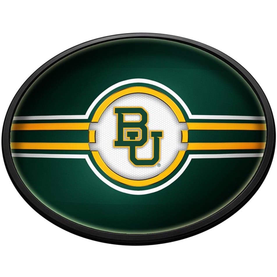 Baylor Bears: Oval Slimline Lighted Wall Sign - The Fan-Brand