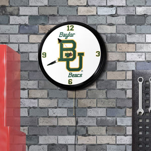 Baylor Bears: Retro Lighted Wall Clock - The Fan-Brand