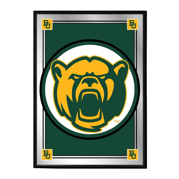 Baylor Bears: Team Spirit, Bear - Framed Mirrored Wall Sign - The Fan-Brand