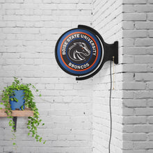 Load image into Gallery viewer, Boise State Broncos: Black - Original Round Rotating Lighted Wall Sign - The Fan-Brand