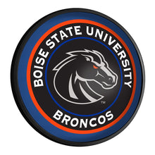 Load image into Gallery viewer, Boise State Broncos: Black - Round Slimline Lighted Wall Sign - The Fan-Brand