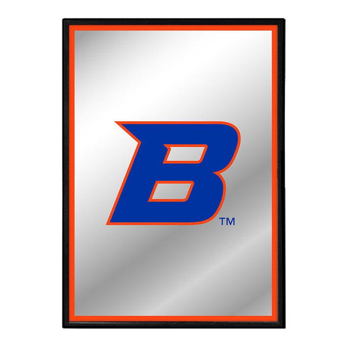 Boise State Broncos: Logo - Framed Mirrored Wall Sign - The Fan-Brand