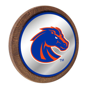 Boise State Broncos: Mascot - Mirrored Barrel Top Mirrored Wall Sign - The Fan-Brand