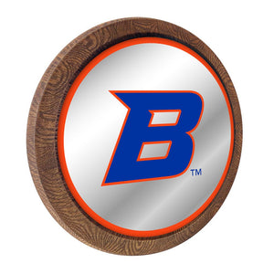 Boise State Broncos: Mirrored Barrel Top Mirrored Wall Sign - The Fan-Brand