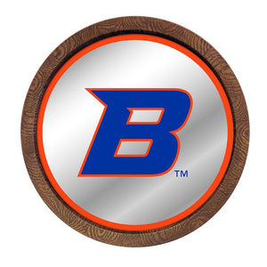 Boise State Broncos: Mirrored Barrel Top Mirrored Wall Sign - The Fan-Brand