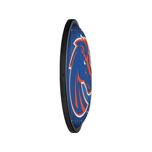 Boise State Broncos: On the 50 - Oval Slimline Lighted Wall Sign Default Title