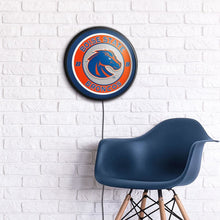 Load image into Gallery viewer, Boise State Broncos: Round Slimline Lighted Wall Sign - The Fan-Brand