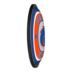 Boise State Broncos: Round Slimline Lighted Wall Sign - The Fan-Brand