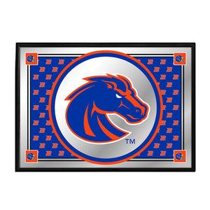 Boise State Broncos: Team Spirit - Framed Mirrored Wall Sign - The Fan-Brand