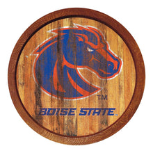 Load image into Gallery viewer, Boise State Broncos: Weathered &quot;Faux&quot; Barrel Top Sign - The Fan-Brand