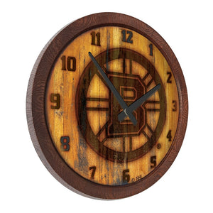 Boston Bruins: Branded "Faux" Barrel Top Wall Clock - The Fan-Brand