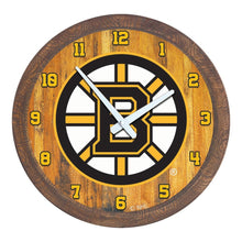 Load image into Gallery viewer, Boston Bruins: &quot;Faux&quot; Barrel Top Wall Clock - The Fan-Brand