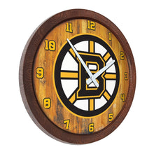 Load image into Gallery viewer, Boston Bruins: &quot;Faux&quot; Barrel Top Wall Clock - The Fan-Brand